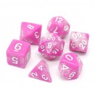 Poly Dice Set for RPGs (Tickled Pink) Dice