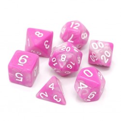 Poly Dice Set for RPGs (Tickled Pink) Dice