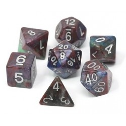 Poly Dice Set for RPGs (Tropical Storm) Dice
