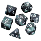 Poly Dice Set for RPGs (Everclear Aurora)