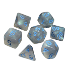 Poly Dice Set for RPGs (Glacial Moonstone/Blue) Dice