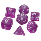 Poly Dice Set for RPGs (Sakura/White)