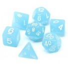 Poly Dice Set for RPGs (Sky Blue Glimmer) Dice