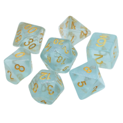 Poly Dice Set for RPGs (Water Sprite) Dice