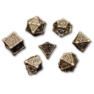 Blood Dagger Solid Metal 7 Piece Dice Set (Silver)