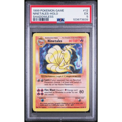 Ninetales Base Set Shadowless #12 PSA 5