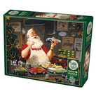 Cobble Hill: Santa Painting Cars | 1000 Pieces Cobble Hill Puzzles