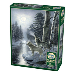 Cobble Hill: Wolves by Moonlight | 1000 Pieces Cobble Hill Puzzles