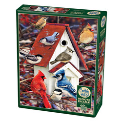 Cobble Hill: Winter Birdhouse | 1000 Pieces Cobble Hill Puzzles