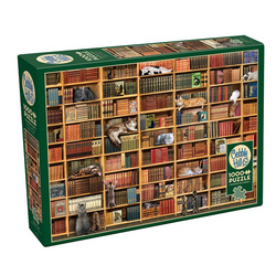 Cobble Hill: The Cat Library | 1000 Pieces Cobble Hill Puzzles