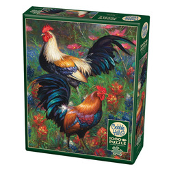 Cobble Hill: Roosters | 1000 Pieces Cobble Hill Puzzles