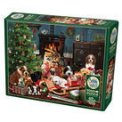 Cobble Hill: Christmas Puppies | 1000 Pieces Cobble Hill Puzzles