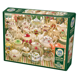 Cobble Hill: Teapots Too | 1000 Pieces Cobble Hill Puzzles