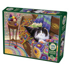 Cobble Hill: Comfy Cat | 1000 Pieces Cobble Hill Puzzles