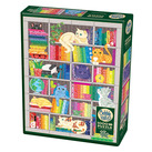 Cobble Hill: Rainbow Cat Quilt | 1000 Pieces Cobble Hill Puzzles