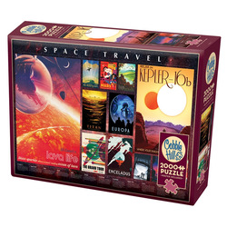 Cobble Hill: Space Travel Posters | 2000 Pieces Cobble Hill Puzzles