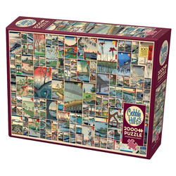 Cobble Hill: 100 Famous Views of Edo | 2000 Pieces Cobble Hill Puzzles